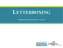 Letterboxing - Sprockets and SPPS Community Education OST Curriculum